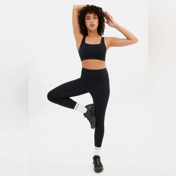 girlfriend collective Pants - Girlfriend Collective Black Compressive High-Rise Legging size XS
